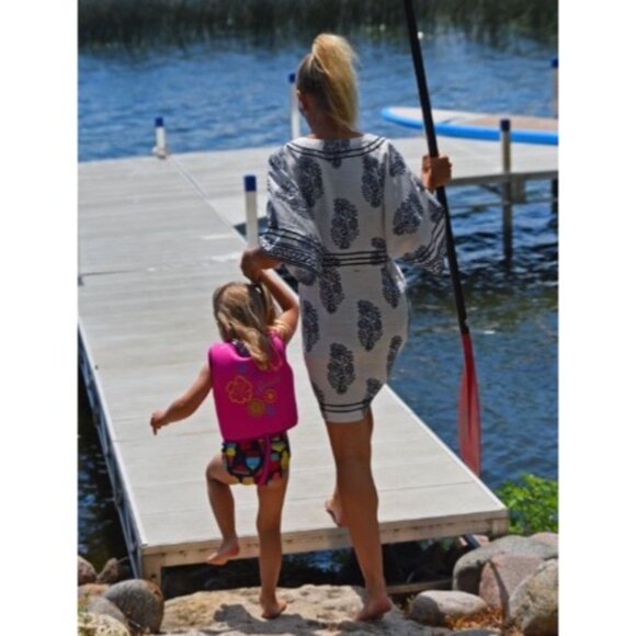 NWT Anthropologie Relaxed Kimono Cover Up Lounge Top | Coastal Boho Artsy Luxe M - Picture 7 of 16